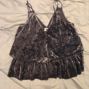 NWT Blue velvet tank top
